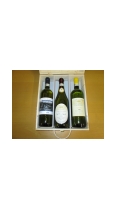 3x víno z Piemonte ve dřevěné krabici se znakem šlechtické rodiny 